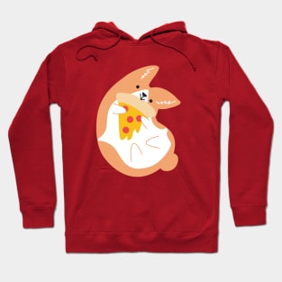 Corgis love pizza Hoodie